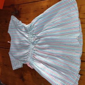 Crewcuts sz 4 spring summer dress adorable pastel stripes and side bows